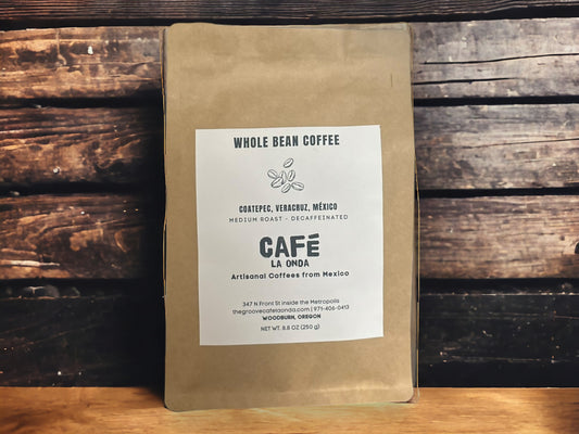 Whole Bean Arabica Typica DECAF Coffee from Veracruz, Mexico (Medium Roast)